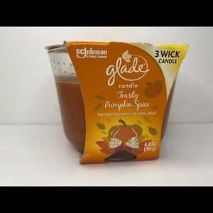 Glade Candle Toasty Pumpkin Spice 6.8oz Limited